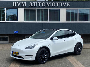 Tesla Model Y Performance 75 kWh | ORG. NL. NAP KM. | TREKHAAK | ELEK. KOFFER | PANO