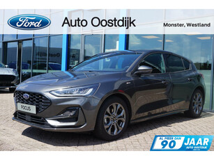 Ford Focus 1.0 EcoBoost Hybrid ST Line 125PK Automaat SYNC 4 Groot Scherm Winterpack Adaptieve Cruise Climate Navi Camera Blind Spot Full LED *1500KG Trekgewicht*