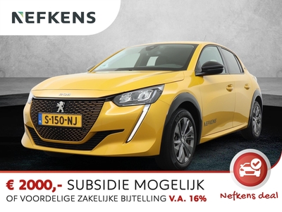 PEUGEOT 208 e-208 EV Allure Pack 50 kWh 136pk Automaat | Navigatie | Parkeersensoren Achter | Volledig Digitaal Instrumentenpaneel | Voorstoelen Verwarmd | Lichtmetalen Velgen 16