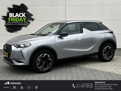 DS DS3 Crossback 1.2 PureTech So Chic / 1e Eigenaar / Navigatie / Keyless Entry&Start / Parkeerhulp voor + achter / Achteruitrijcamera / DS Connect /