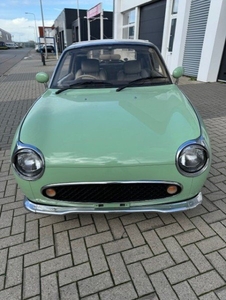 Hele mooie Nissan Figaro in Emerald Groen met nieuw dak bj 1991