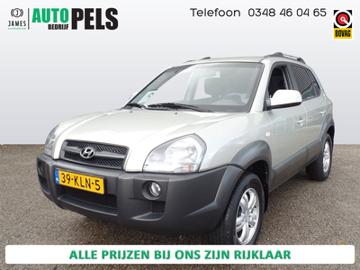 HYUNDAI TUCSON 2.0i Style Executive Schuifdak, Lm velgen, Clima controle, Cruise controle, Pdc, elek ramen V/A, Dealer onderhouden Verkregen door inruil, zo mee zonder garantie.