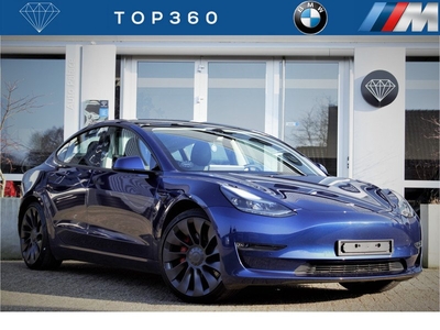 Tesla Model 3 Performance | 513 pk! Dual Motor | Full Self Driving Software voorbereiding | 20 inch | INCL BTW | 360º cam