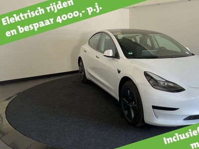 Tesla Model 3 Standard RWD / Inruil mogelijk | Panoramadak | Leder | Full operational lease vanaf € 679,- | 6.000 km GRATIS laden*