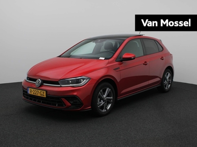 VOLKSWAGEN POLO 1.0 TSI R-Line 95 PK | Panoramadak | Camera | Stoelverwarming | Climate Control | Fabrieksgarantie | Keyless | Parkeersensoren | Apple Carplay | Android Auto | Digital Cockpit Pro | DAB | Inklapbare spiegels |