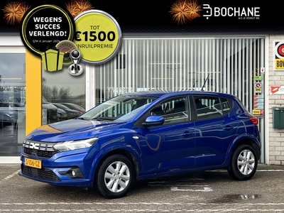 DACIA SANDERO 1.0 TCe 100 ECO-G Expression , NL-Auto, 1e eigenaar, dealer onderhouden, Achteruitrijcamera, Airco, Parkeersensoren, LED, DAB, Cruise Control, Dodehoek detectie, Apple Carplay & Android Auto