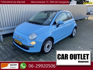 Fiat 500 0.9 TwinAir Lounge 127Dkm, A/C, Pano, USB, LM, nw.