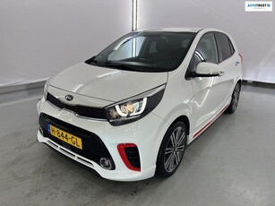 Kia Picanto 1.0 T-GDI 100pk GT-Line Zwart met rood leder