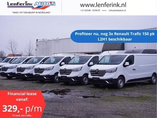 Renault Trafic 2.0 DCi 150 pk L2H1 Nog 3 stuks direct