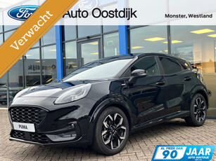 Ford Puma 1.0 EcoBoost Hybrid ST-Line X 125PK Automaat Winterpack Navi Adaptieve Cruise Climate B&O Blind-Spot Privacy Glass ''18 Inch Velgen *Compleet*