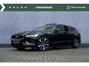 Volvo V60 T6 Recharge AWD Inscription | Navi | Schuif-/Kanteldak | Harman Kardon Audio | Elek. Stoelen | Head-Up Display | Adaptieve Cruise | BLIS | Camera | Stoel-/Stuurverwarming | Memory | Getint Glas | Standkachel | 19