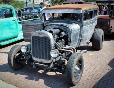 A FORD Tudor 1929 ratrod ratlook hotrod V8 NL kenteken