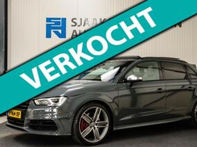 Audi A3 SPORTBACK 2.0TFSI S3 Quattro 300pk S-Tronic! 2e Eig|Audi Exclusive|Nimbus Grey|Panoramadak|Supersport Kuipstoelen|B&O|ACC