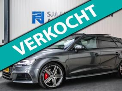 Audi A3 SPORTBACK 2.0TFSI S3 quattro Facelift 310pk S-Tronic 2e Eig|DLR|Kuipstoelen|Virtual Cockpit|Panoramadak|Magnetic|LED|Black