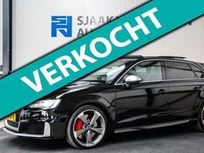 Audi A3 SPORTBACK 2.5 TFSI RS3 Quattro S-Tronic 431pk! 2e Eig|Origineel NL|DLR|JD|Kuipstoelen|Panoramadak|LED|Camera|Magnetic|B&O