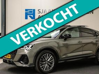 Audi Q3 Sportback 35 TFSI 1.5TFSI S Line Pro Line S 150pk S-Tronic! Panoramadak|Virtual Cockpit|LED Matrix|Leder|ACC|19inch|Black