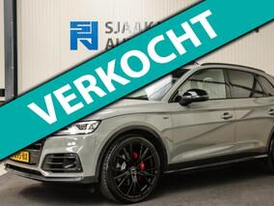 Audi Q5 3.0 TFSI SQ5 Quattro S-Line 354pk Automaat! 1e Eig|DLR|Quantum|Kuipstoelen|Panoramadak|Virtual Cockpit|Black|Carbon|22inch