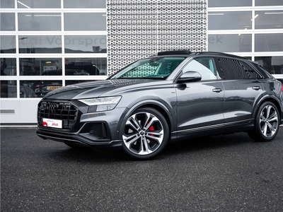 AUDI Q8 55TFSI 340PK quattro Pro Line Plus | B&O Advanced | Tour + City | Panoramadak | Vierwielbesturing | Head up | Soft close