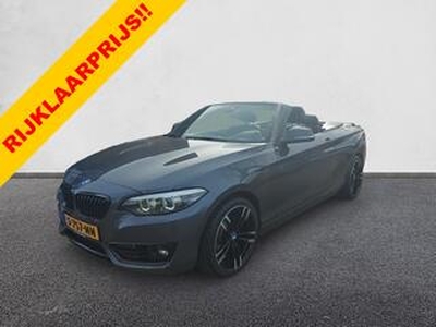 BMW 2-SERIE Cabrio 218i Executive Automaat, airco,cruise,leder int,navigatie,stoelverwarming,parkeersensoren,