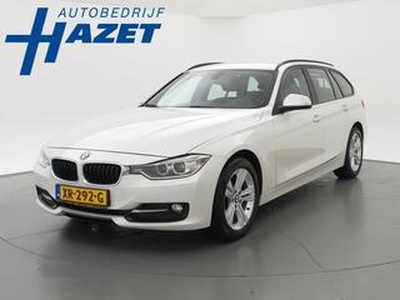 BMW 3-SERIE Touring 318D HIGH EXECUTIVE PARELMOER WIT + WEGKL. TREKHAAK / NAVI PRO / SPORTSTOELEN