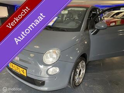 Fiat 500 1.2 Cabrio*NL AUTO NAP?*AUTOMAAT *CITY*ECO*PDC*