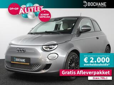 Fiat 500 La Prima 42 kWh | LED | Navi | Clima | Panodak | Pack Winter | PDC V+A + Camera | Apple Carplay/Android Auto | 1e eigenaar + dealer onderhouden!