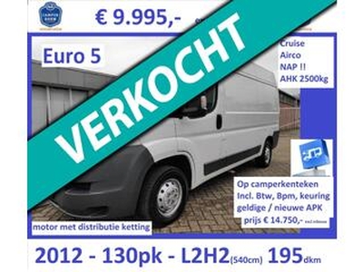 Fiat DUCATO Z. 2012 - L2H2 - Euro 5 - 130pk - J105 - Cruise - Airco