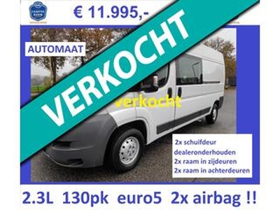 Fiat DUCATO Z. 2013 L3H2 2.3L 130pk AUTOMAAAT wit