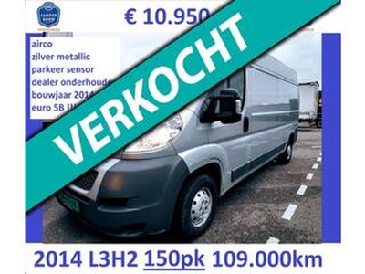 Fiat DUCATO Z. 2014 150pk L3H2 zilver euro5B airco