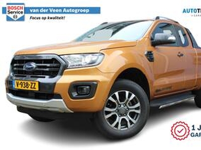 Ford RANGER 2.0 EcoBlue Wildtrak Supercab | Incl. 1 jaar Garantie | Bi-Turbo | Trekhaak | Navigatie | Cruisecontrol | Achteruitrijcamera | Stoelverwarming | 18 Inch LMV | Origineel Nederlandse auto | NAP |