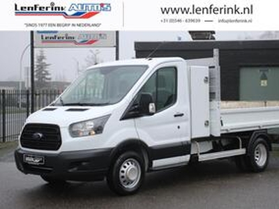 Ford TRANSIT 2.0 TDCi 130 pk L2 Kipper / Open Laadbak Airco Trekhaak LxBxH 280x210x35 cm