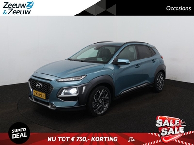 Hyundai Kona 1.6 GDI HEV Premium | Dealer onderhouden | Vol opties | Leder | Navi |