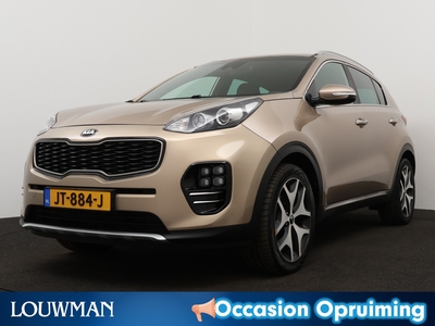 KIA SPORTAGE 1.6 T-GDI GT-Line First Edition 177PK | Navigatie | Parkeercamera | Lederen bekleding | Lichtmetalen velgen 19