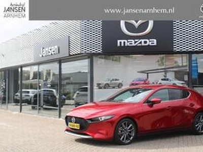 Mazda 3 HB 2.0 e-SkyActiv-G M Hybrid 122 Luxury , Automaat, I-Activesense Pack, Clima, Cruise, 360 Camera, PDC, HUD, Leder, Bose LMV 18 Inch, Stoelverwarming