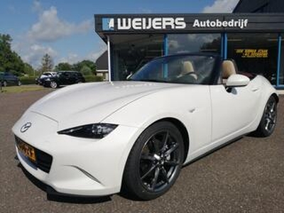 Mazda MX-5 2.0 Sakura 160pk, Beige Leder, Cherry dak, Navi, BOSE, Cruise,