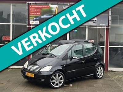 Mercedes-Benz A-KLASSE A210 Evolution 2002 Zwart VERKOCHT!