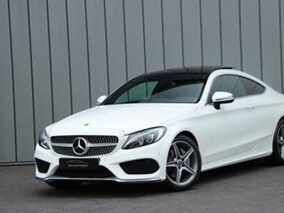 Mercedes-Benz C-KLASSE Coupe 180 AMG Aut7 Panoramadak Stoelverw. Pdc Led 2018.