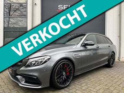 Mercedes-Benz C-KLASSE Estate C63 AMG S 510 Pk Panoramadak/ACC/Memory/Burmester/Navigatie/19 Inch/Stoelverwarming/Apk 12-2024