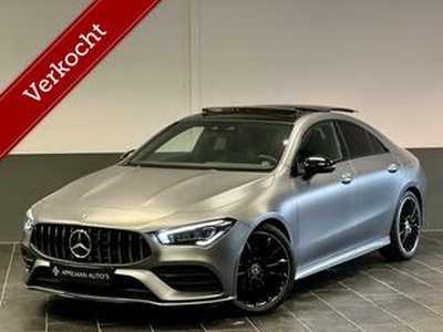 Mercedes-Benz CLA-KLASSE 180 AMG Designo Magno Grey | Memory | Dodehoek | Pano | Camera |