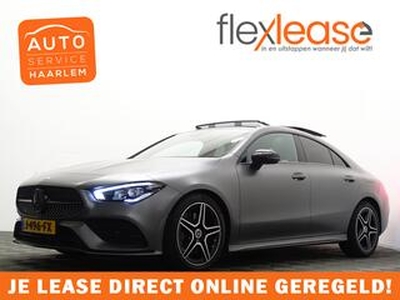 Mercedes-Benz CLA-KLASSE 200 AMG Night Edition Aut- Designo Kleur, Panodak, Carplay, Sport Leder, Xenon Led, Sfeerverlichting