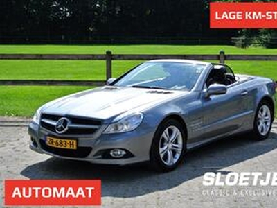 Mercedes-Benz SL-KLASSE 350 AUTOMAAT, Navigatie, Clima, Lichtmetalen velgen, Vol Leren bekleding, Parkeersensoren V & A, Cruise, Nekverwarming, Metaallak, Electrische verstelbare stoelen | VOL VOL OPTIE S | ZEER MOOIE COMPLETE MERCEDES SL CABRIOLET