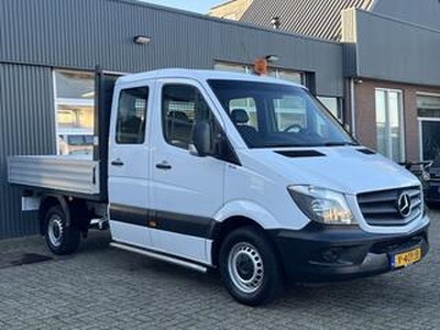 Mercedes-Benz SPRINTER 211 2.2 CDI 366 DC Airco Trekhaak 2000 kg Cruise controle 6 persoons Open laadbak 1e eigenaar Dealer onderhouden Euro 6 Pick-up bakwagen