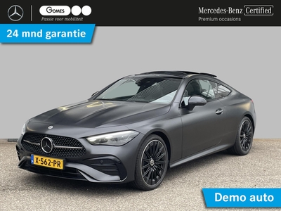 MERCEDES CLE Coupé 200 AMG Line | Premium | Nightpakket | Panoramadak | 360° Camera | Sfeerverlichting | Burmester | Memorystoelen Verwarmd | Rijassistentiepakket Plus | Apple & Android Carplay