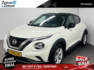 NISSAN JUKE 1.0 DIG-T Business Edition Navi airco camera cruise controle apple carplay android auto hoge instap orgineel nederlandse auto volledig dealer onderhouden PAS 11000 KM