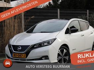 Nissan LEAF Tekna 40 kWh 1-Fase ? 2.000,- Subsidie mogelijk! ProPilot, Leder, Camera's, Zwart dak, Trekhaak afneembaar, Navigatie, BOSE Audio .