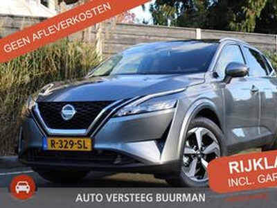 Nissan QASHQAI 1.3 MHEV 158Pk N-Connecta Design Pack Navigatie, Camera's 360, Panorama dak, Lichtmetalen velgen, Elektrische achterklep