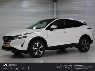 Nissan QASHQAI 1.3 MHEV Xtronic N-Connecta / AUTOMAAT / Automatische airco / Rondomzichtcamera / Apple Car Play & Android Auto / Armsteun voor + achter / LED / Cruise control adaptief / DAB / Keyless / Koplampen adaptief / Lichtmetalen velgen 19