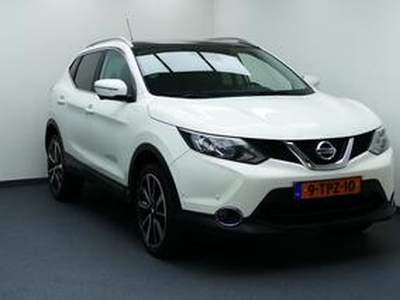 Nissan QASHQAI 1.6 dCi Tekna 4WD Panodak, Leer, Stoelverw, Led Koplampen, 360 camera, 19