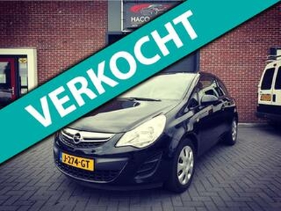 Opel CORSA 1.2 Edition EcoFlex / AIRCO / ZWART / NIEUWE APK