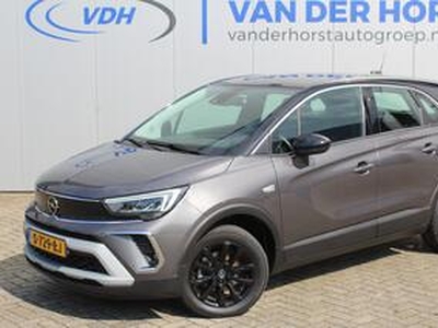 Opel Crossland 1.2-110pk Turbo GS Line. Sportieve, unieke auto. Volautm. airco, metallic lak, LM wielen, Isofix, cruise cntrl, sportstoelen, navigatie, telefoonvoorb., boordcomputer etc.